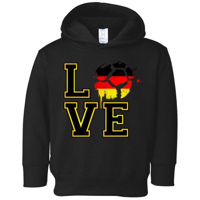 I Love Germany Futbol Soccer Toddler Hoodie