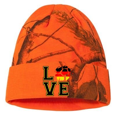 I Love Germany Futbol Soccer Kati Licensed 12" Camo Beanie