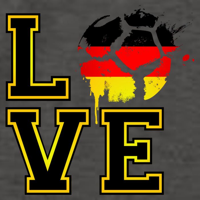 I Love Germany Futbol Soccer Vector Backpack