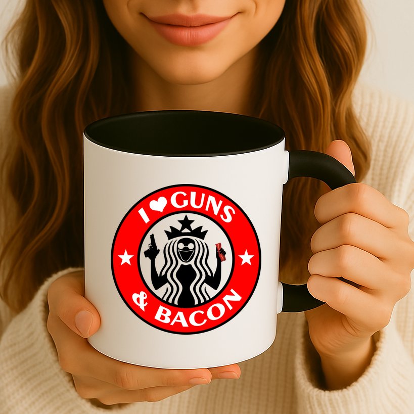 I Love Guns And Bacon Mug