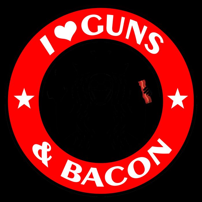 I Love Guns And Bacon Mug