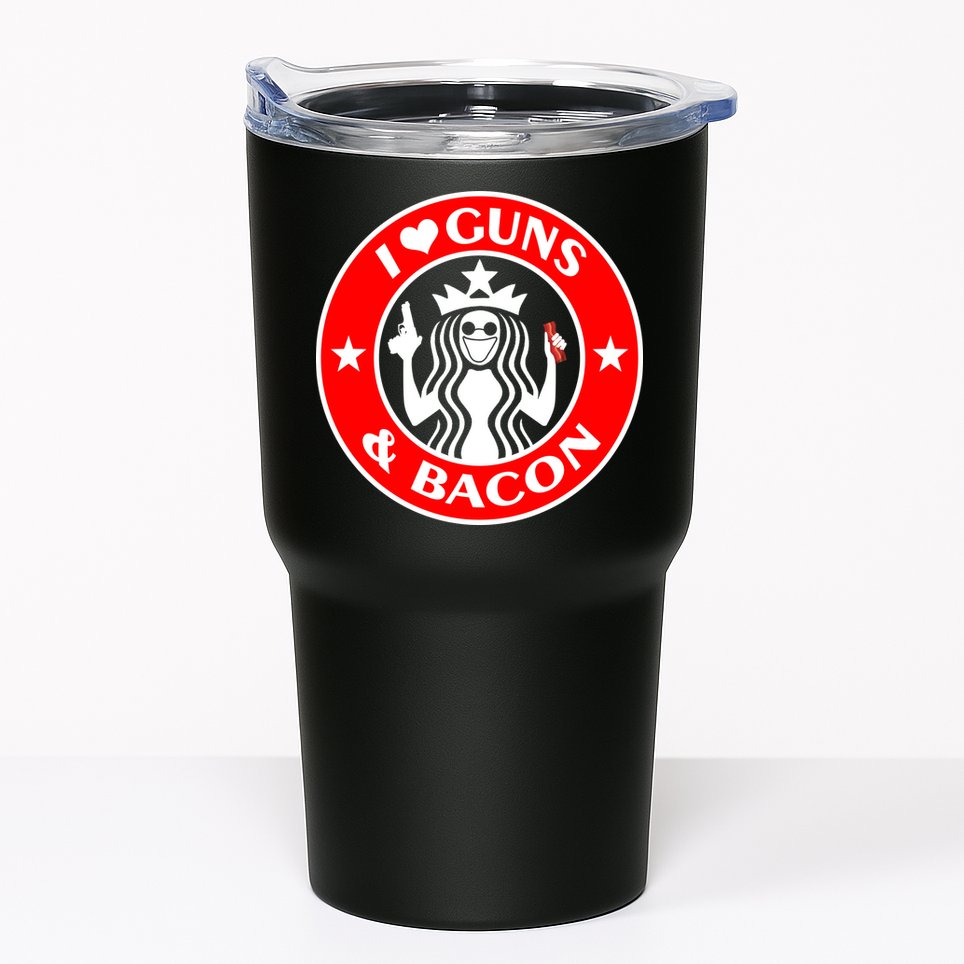 I Love Guns And Bacon Tumbler