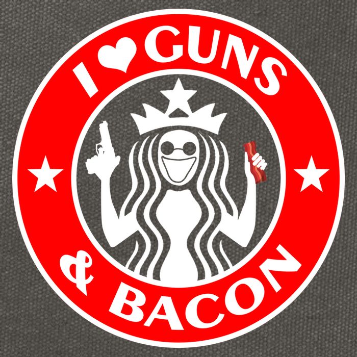 I Love Guns And Bacon Cotton Canvas Backpack