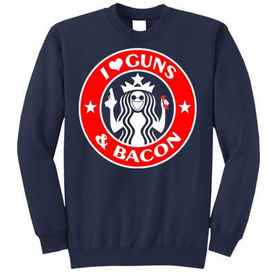 I Love Guns And Bacon Sweatshirt