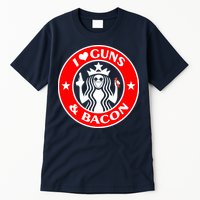 I Love Guns And Bacon Tall T-Shirt