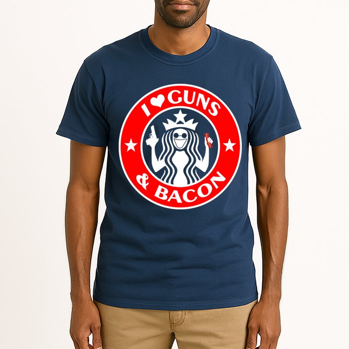 I Love Guns And Bacon Tall T-Shirt