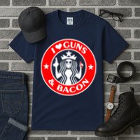 I Love Guns And Bacon Tall T-Shirt