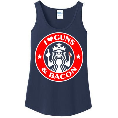 I Love Guns And Bacon Ladies Essential Tank