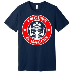 I Love Guns And Bacon Premium T-Shirt