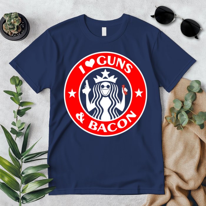 I Love Guns And Bacon Premium T-Shirt