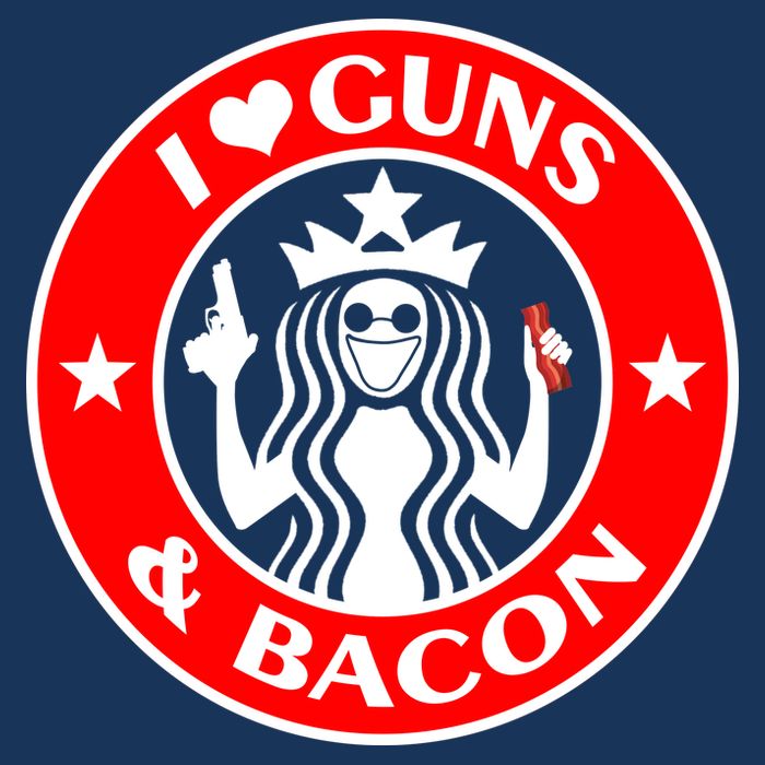 I Love Guns And Bacon Premium T-Shirt