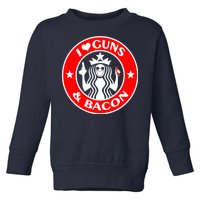 I Love Guns And Bacon Toddler Sweatshirt