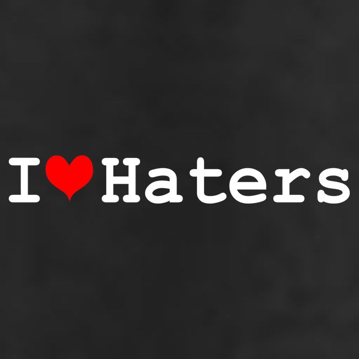 I Love Haters Adult Drive Performance Visor