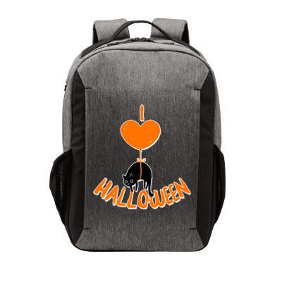 I Love Heart Halloween Cute Black Cat Balloon Vector Backpack