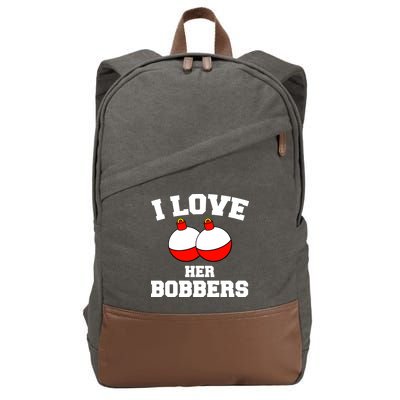 I Love Her Boobers Cotton Canvas Backpack