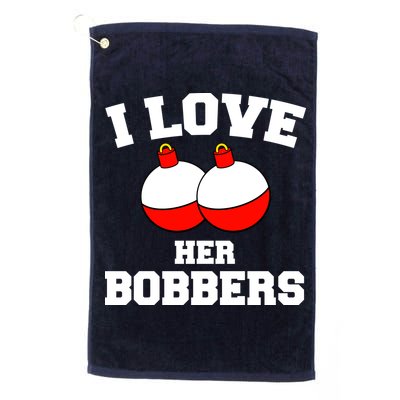 I Love Her Boobers Golf Towel