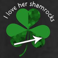 I Love Her Shamrocks 7 Panel Mesh Trucker Snapback Hat