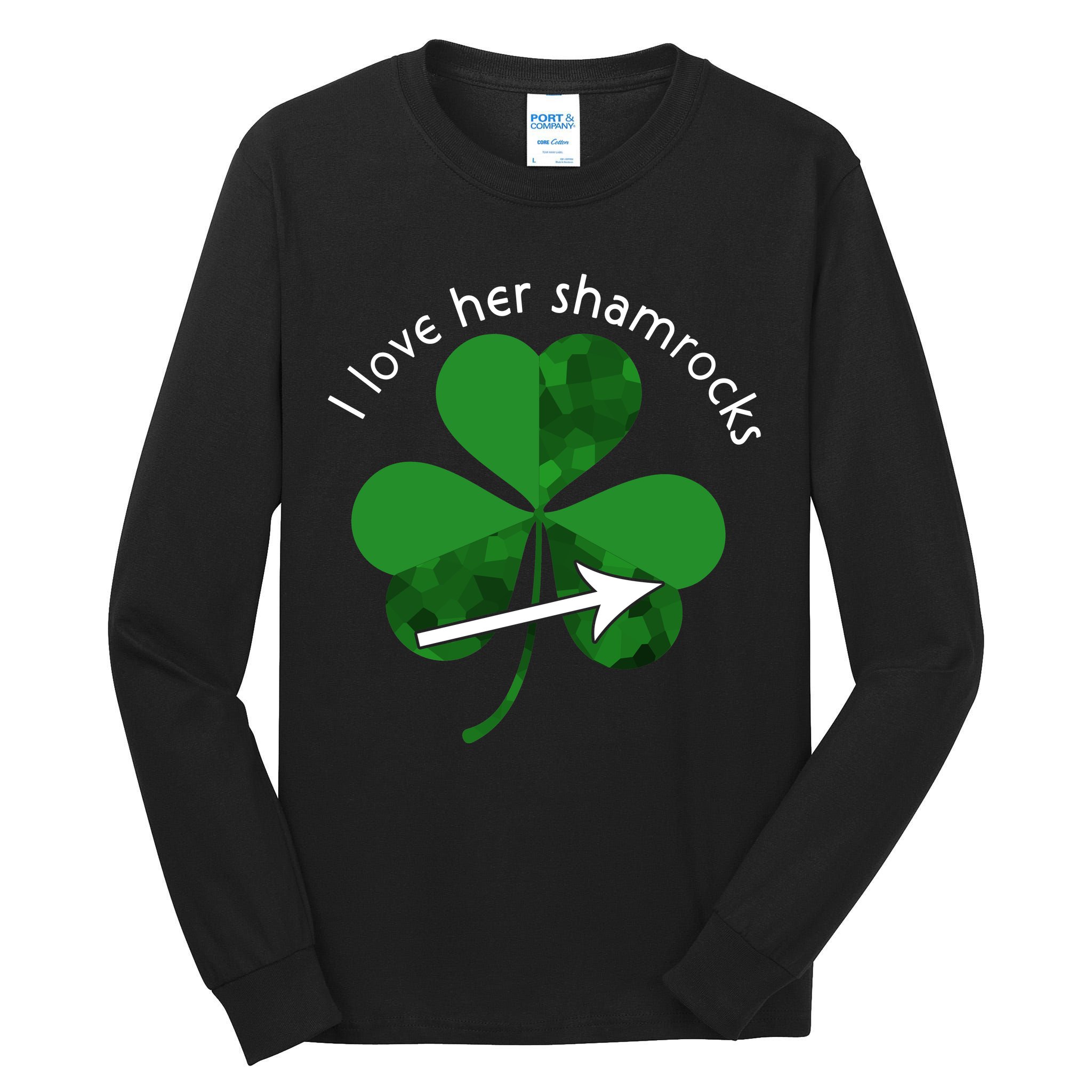 I Love Her Shamrocks Tall Long Sleeve T-Shirt
