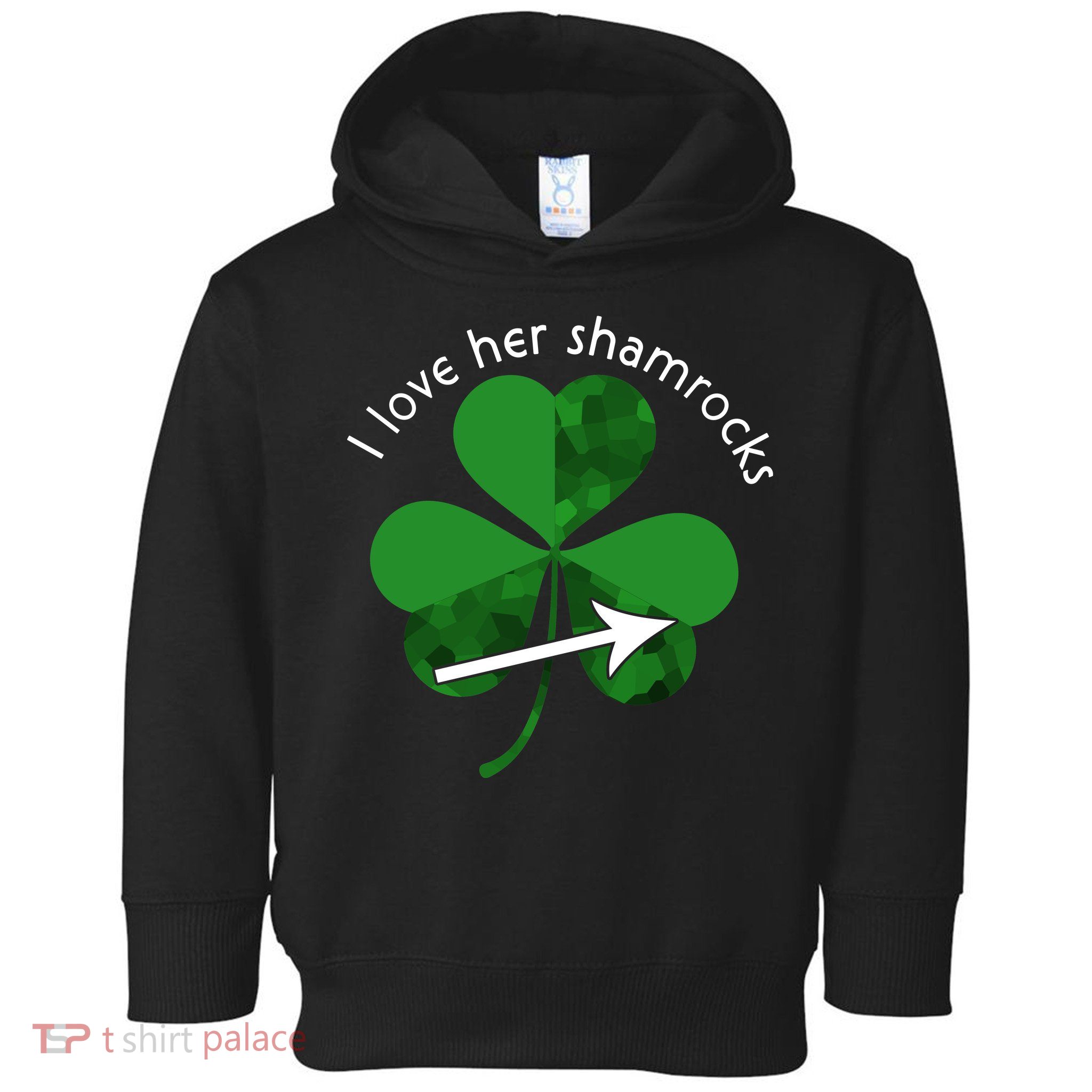 I Love Her Shamrocks Toddler Hoodie