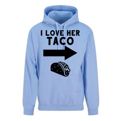 I Love Her Taco Unisex Surf Hoodie