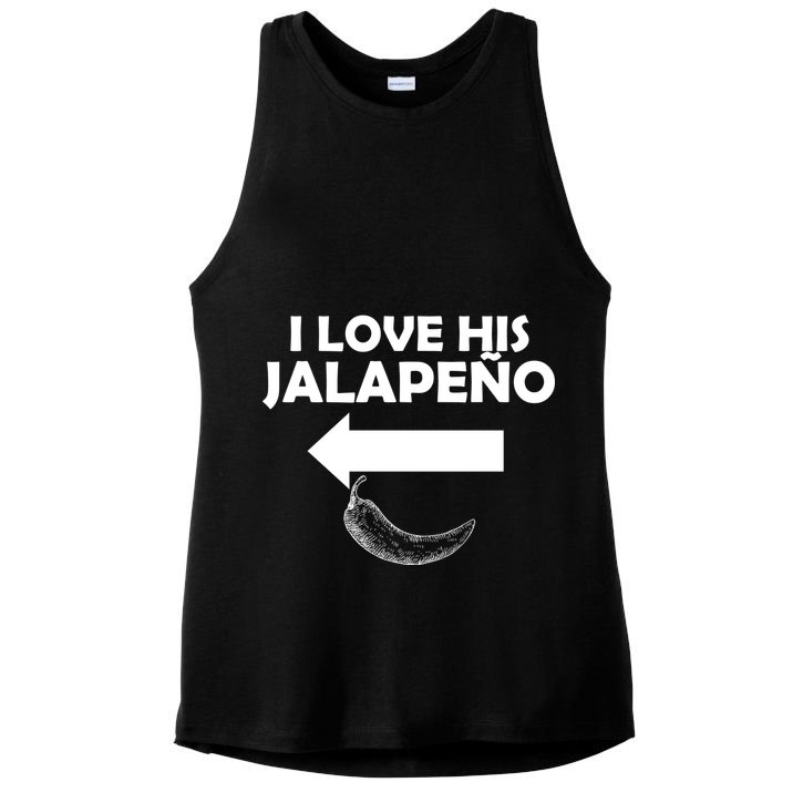 I Love His Jalapeno  Ladies PosiCharge Tri-Blend Wicking Tank
