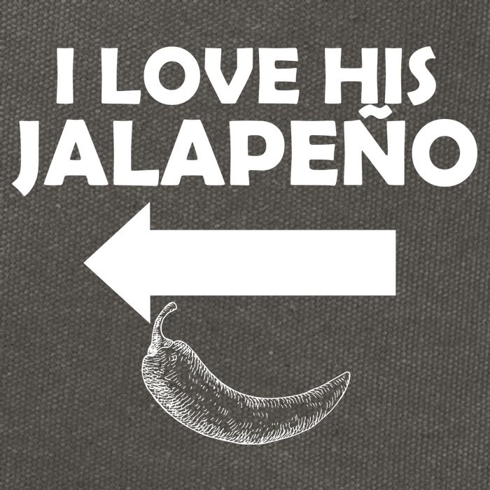 I Love His Jalapeno  Cotton Canvas Backpack