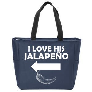 I Love His Jalapeno  Zip Tote Bag