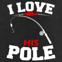 I Love His Pole Funny Fishing Matching 11oz C Handle Ceramic Mug