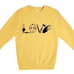 I Love Horror Movies Scary Premium Crewneck Sweatshirt