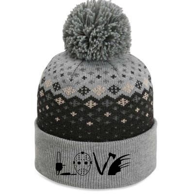 I Love Horror Movies Scary The Baniff Cuffed Pom Beanie