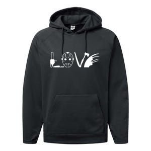 I Love Horror Movies Scary Performance Fleece Hoodie