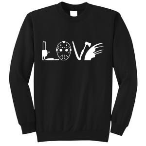 I Love Horror Movies Scary Sweatshirt