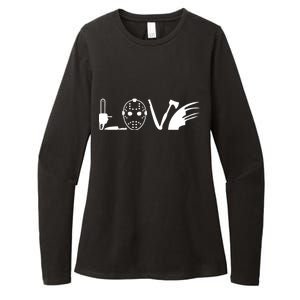 I Love Horror Movies Scary Womens CVC Long Sleeve Shirt