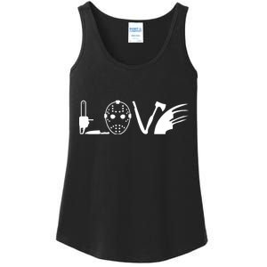 I Love Horror Movies Scary Ladies Essential Tank