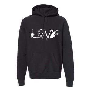 I Love Horror Movies Scary Premium Hoodie