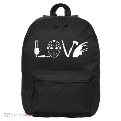 I Love Horror Movies Scary 16 in Basic Backpack