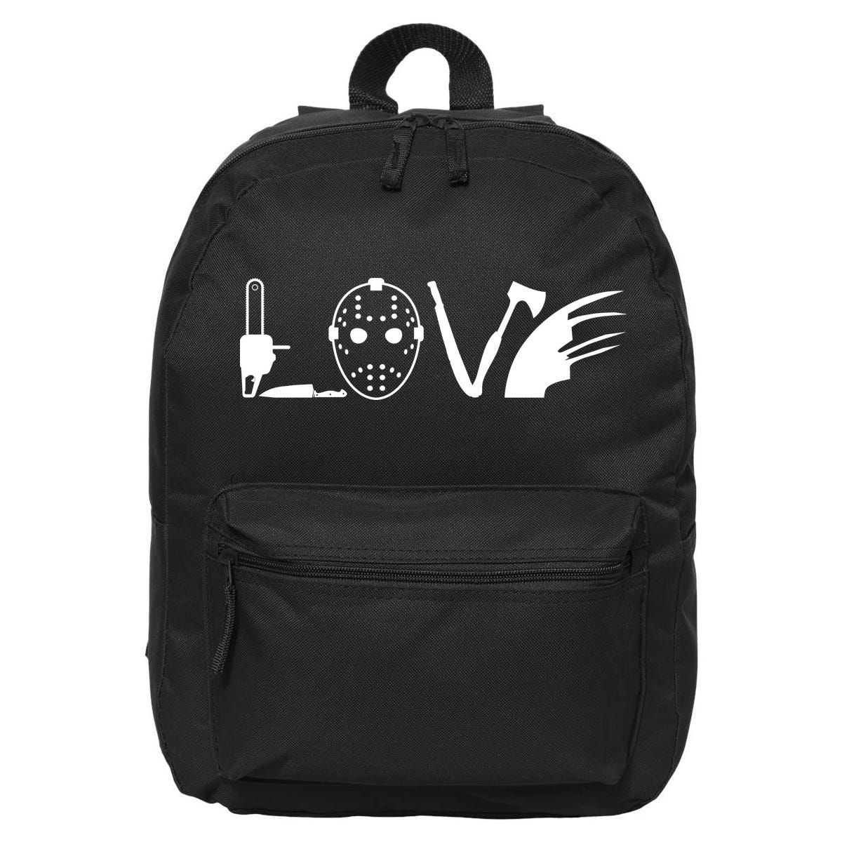 I Love Horror Movies Scary 16 in Basic Backpack