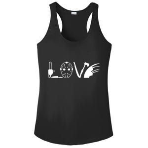 I Love Horror Movies Scary Ladies PosiCharge Competitor Racerback Tank