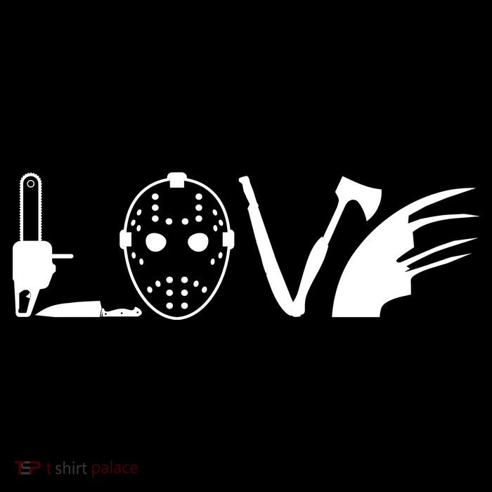 I Love Horror Movies Scary Poster