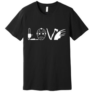 I Love Horror Movies Scary Premium T-Shirt