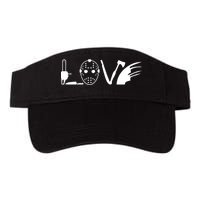 I Love Horror Movies Scary Valucap Bio-Washed Visor