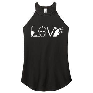 I Love Horror Movies Scary Women's Perfect Tri Rocker Tank