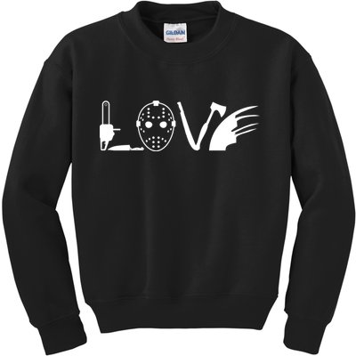 I Love Horror Movies Scary Kids Sweatshirt