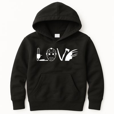 I Love Horror Movies Scary Kids Hoodie
