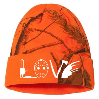 I Love Horror Movies Scary Kati Licensed 12" Camo Beanie