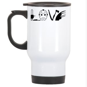 I Love Horror Movies Scary Stainless Steel Travel Mug