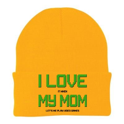 I Love It When My Mom Let Me Play Video Games Knit Cap Winter Beanie