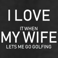 I Love It When My Wife Lets Me Go Fishing 7 Panel Mesh Trucker Snapback Hat