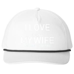 I Love It When My Wife Lets Me Go Fishing Snapback Five-Panel Rope Hat