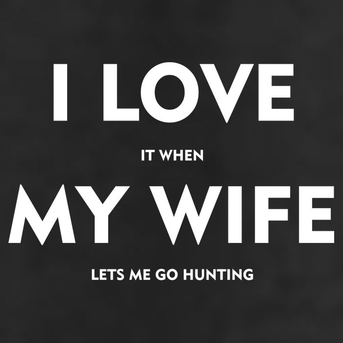 I Love It When My Wife Let's Me Go Hunting Adult Drive Performance Visor